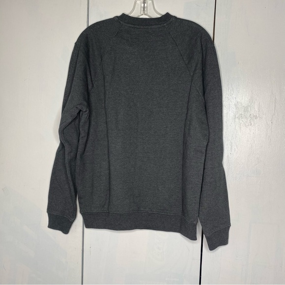EVERLANE Men's Track Crew Neck Sweatshirt Small Gray 100% Organic Cotton NEW - Picture 3 of 9
